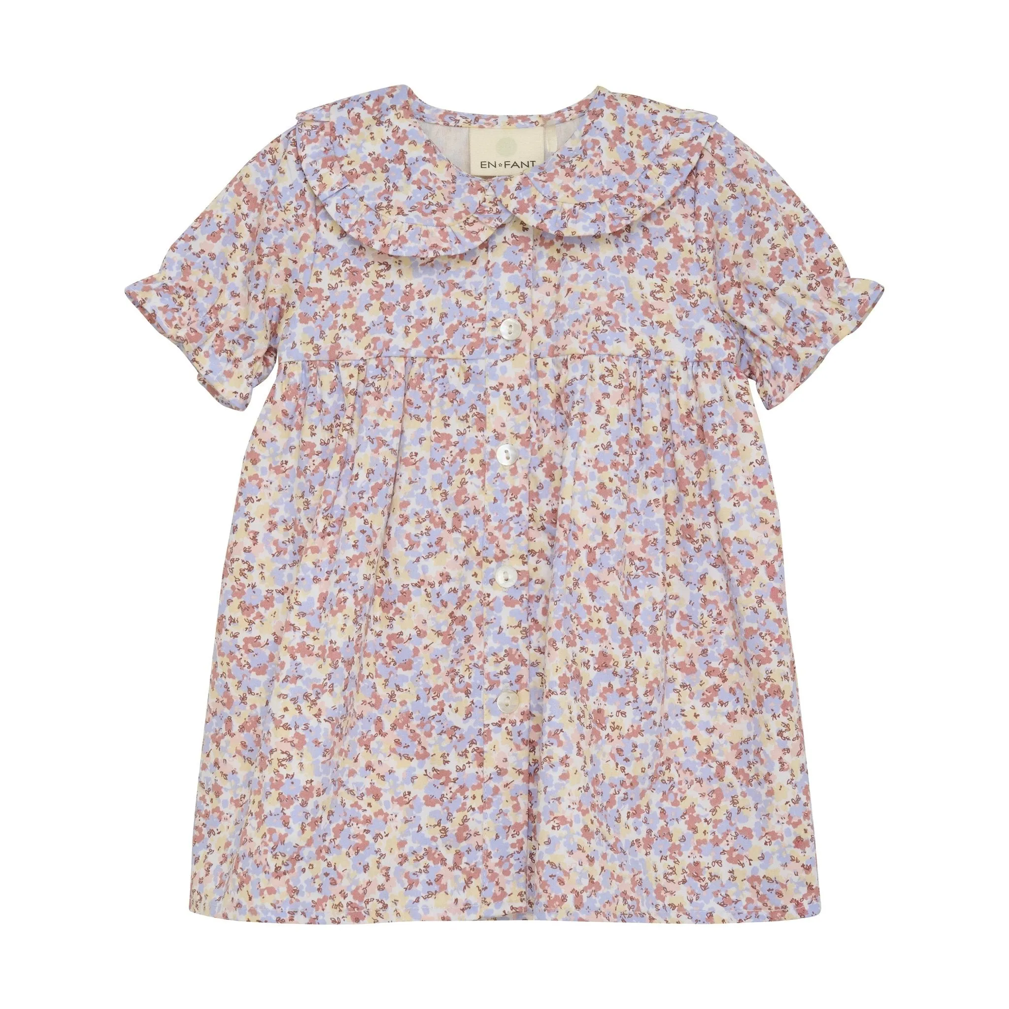 En Fant Dress Woven - Eggnog