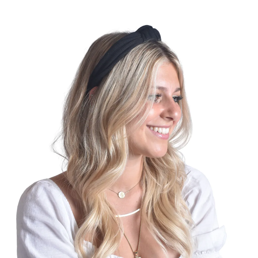 Essential Knotted Headband (Black)