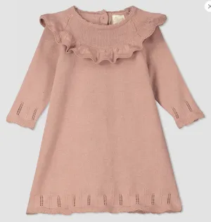 Ettie   H Tressa Dress In Rose Knit: Size 0M-18M