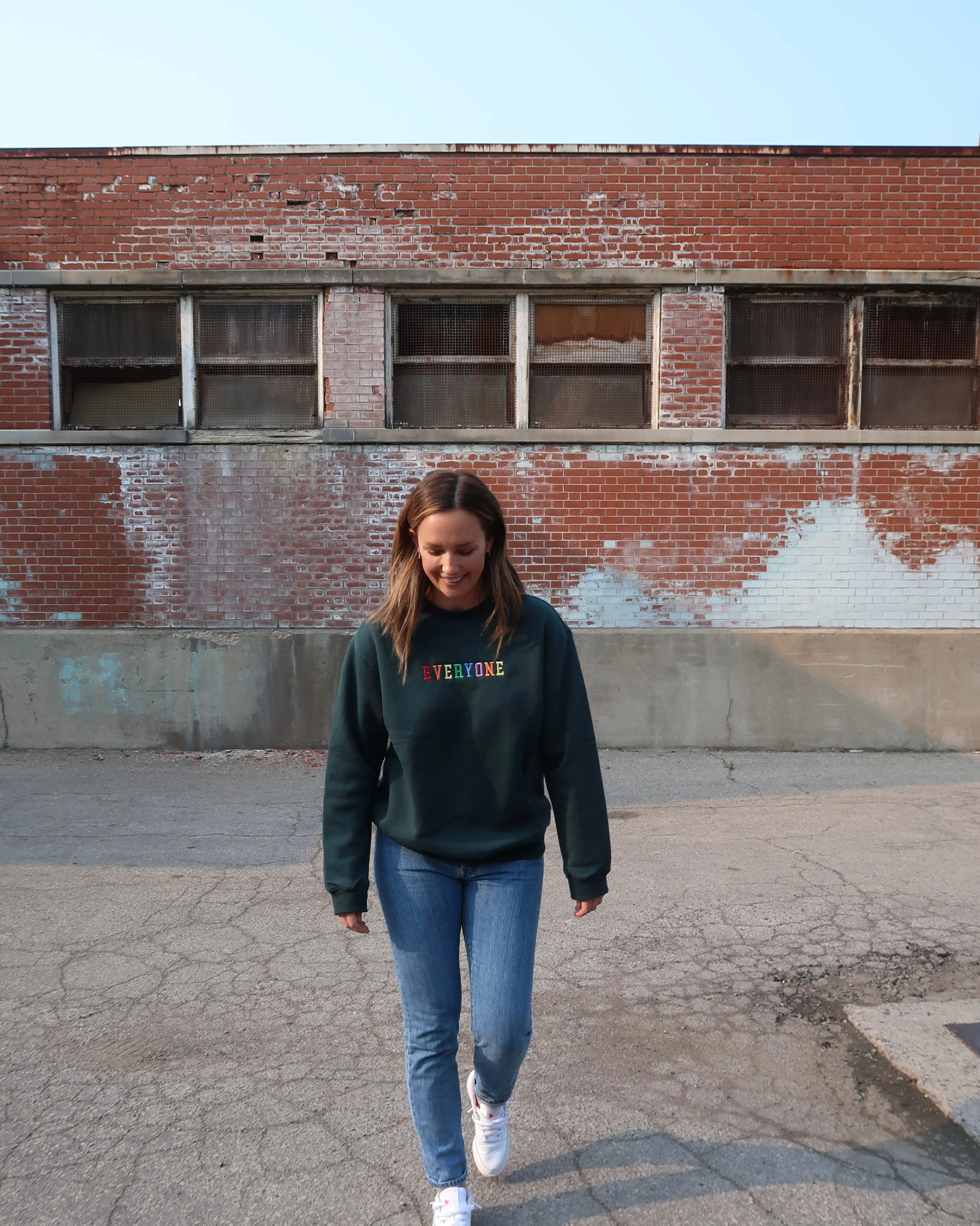 EVERYONE Relaxed Crewneck (DARK GREEN)