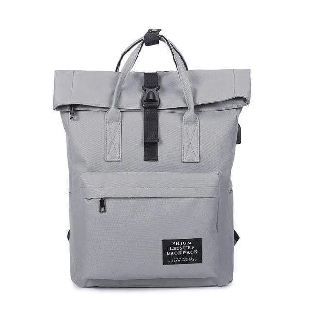 External USB Charge Backpack For Teens