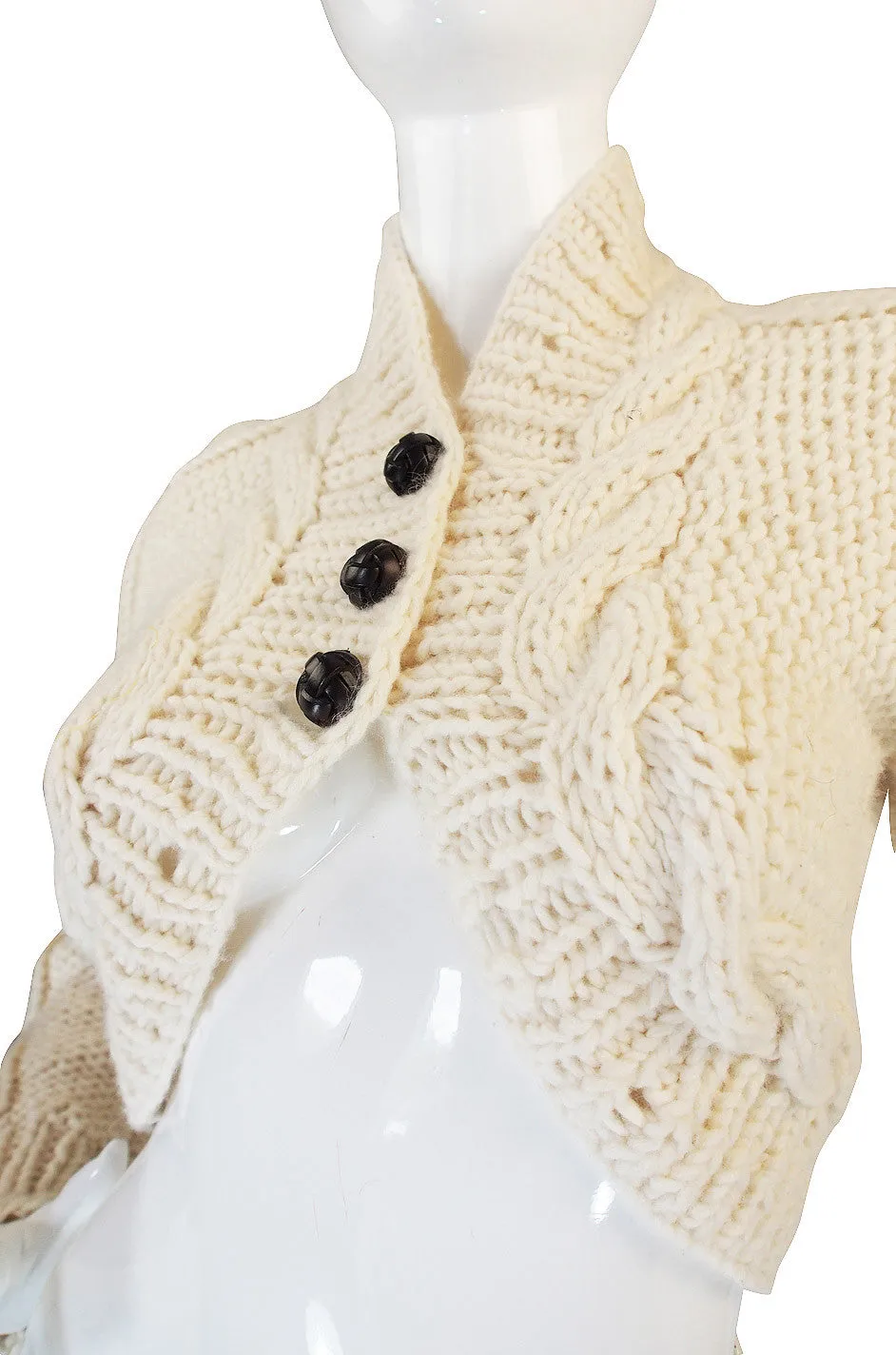 F2005 RTW Alexander McQueen Cable Knit Sweater