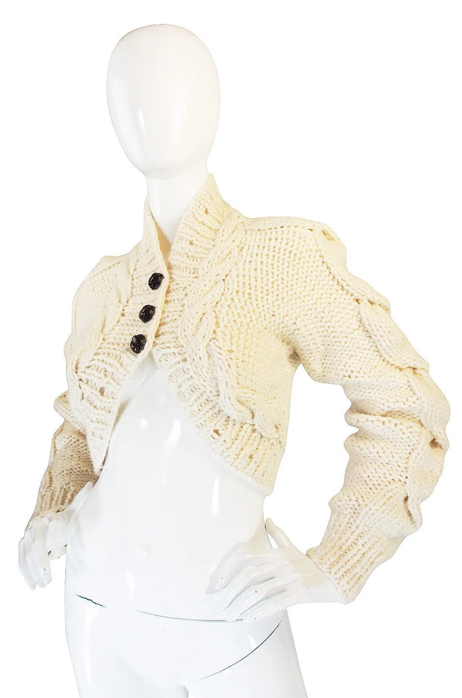 F2005 RTW Alexander McQueen Cable Knit Sweater