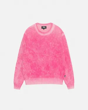 FADED COTTON KNIT CREW