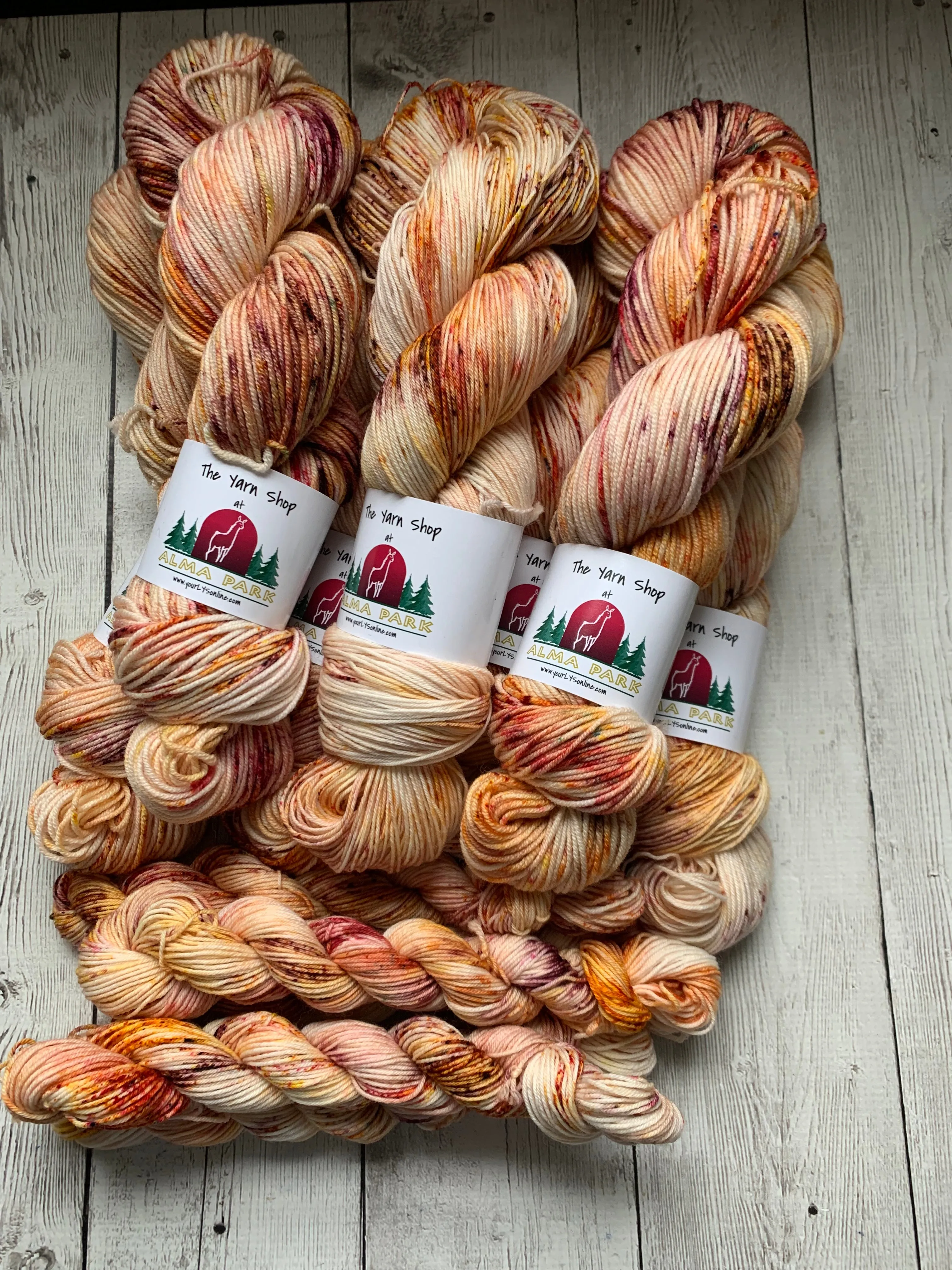 FALLING LEAVES™ -  Hand Painted/Speckled - Multiple Yarn Weights  -  RTS