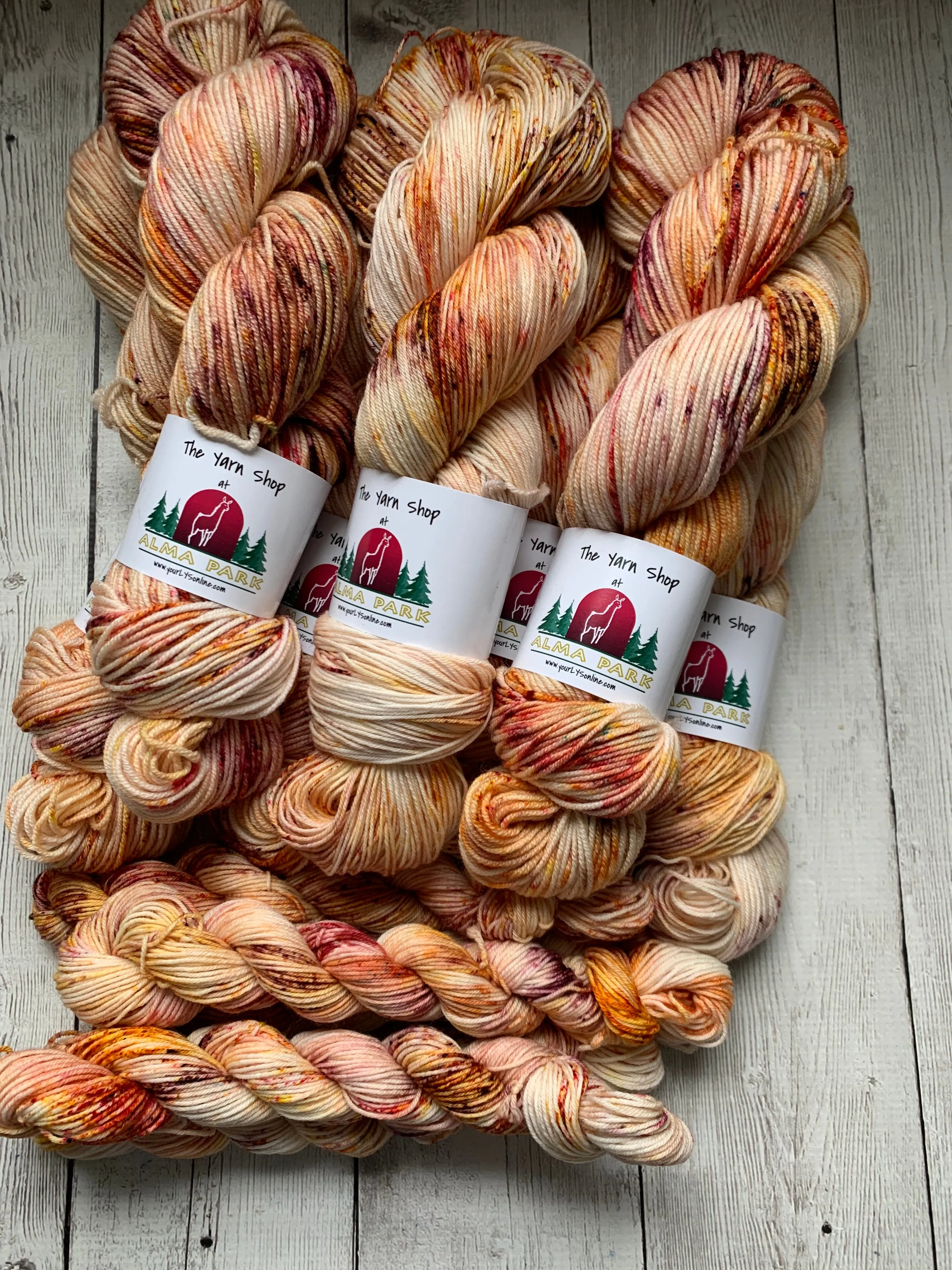FALLING LEAVES™ -  Hand Painted/Speckled - Multiple Yarn Weights  -  RTS