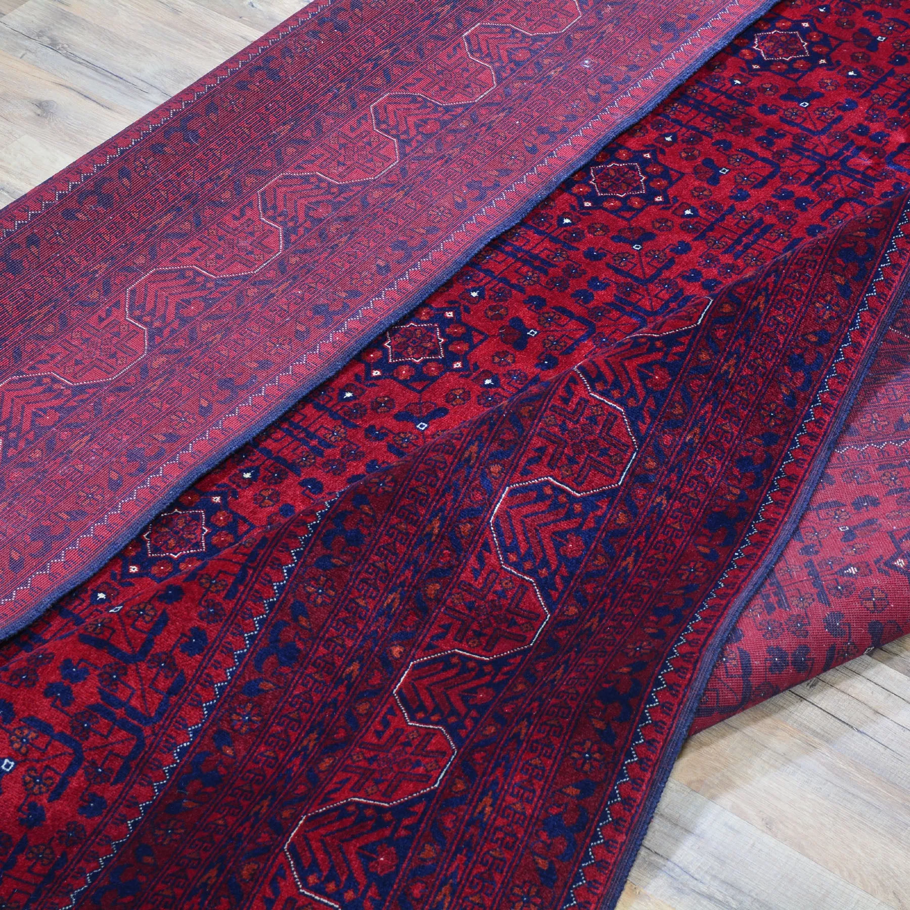 Fine Hand-Knotted Turkmen Tribal Traditional Wool Rug (Size 6.8 X 9.9) Brral-6717