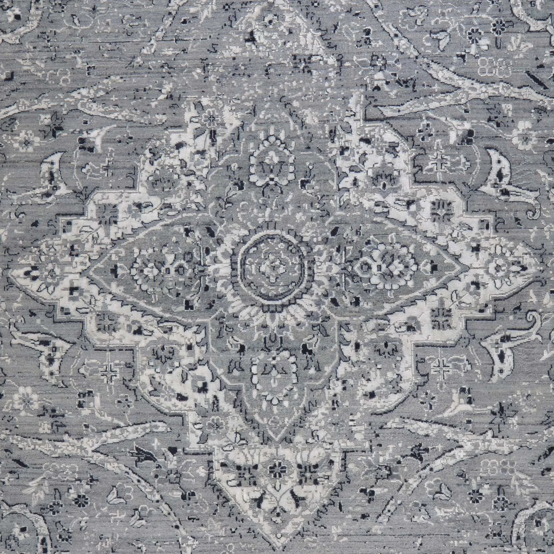 Fine Wool Silk Traditional Design Handmade Rug (Size 9.1 X 12.2) Brral-6378