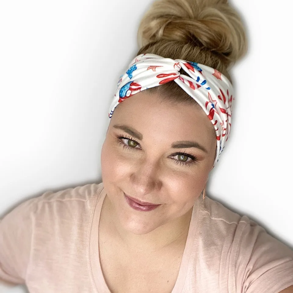 Fireworks Twist Turban Headband