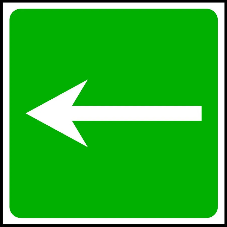 First Aid Arrow Sign