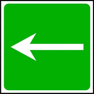 First Aid Arrow Sign