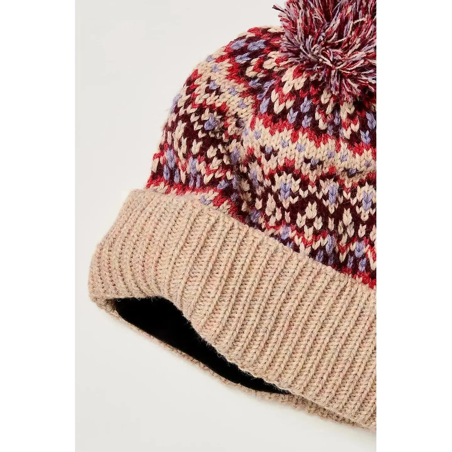 First Frost Fairisle Pom Pom Beanie