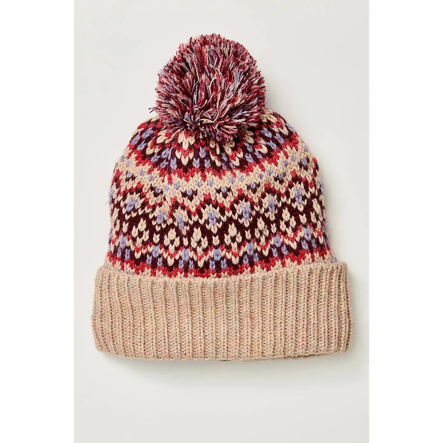 First Frost Fairisle Pom Pom Beanie