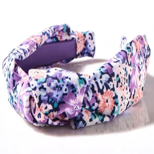 Floral Collection Orchid Knotted Headband - Print