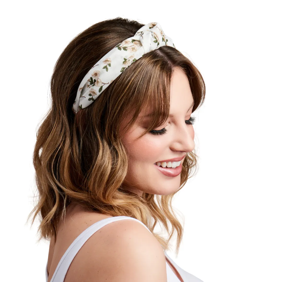 Floral Collection Poppy Knotted Headband - Print