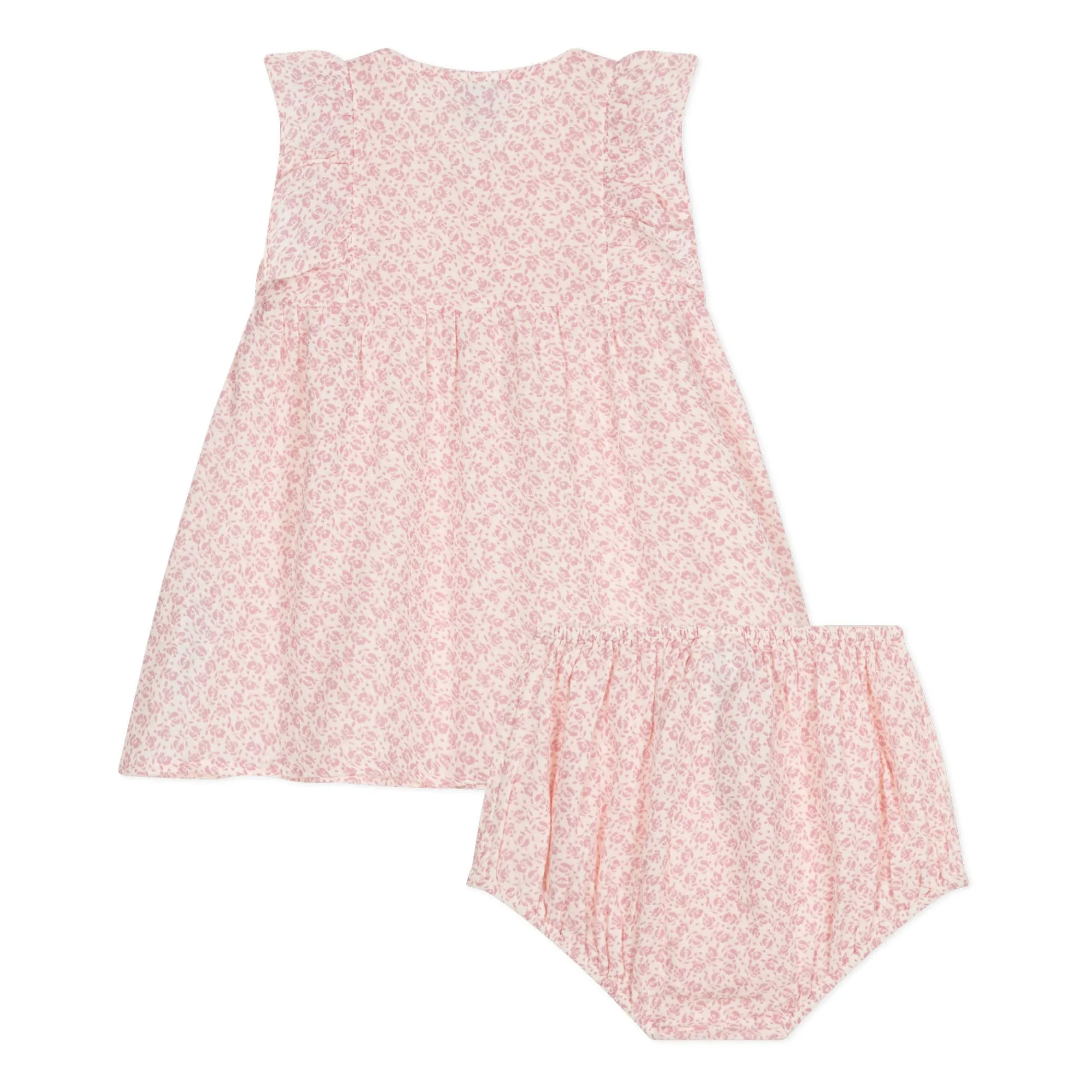Floral Dress with Bloomers in Pink