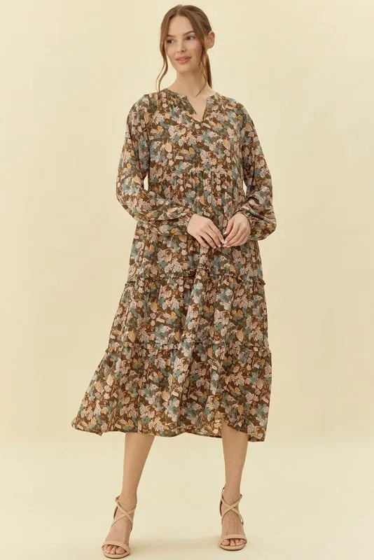 Flower Power Midi Dress
