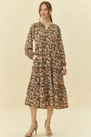 Flower Power Midi Dress