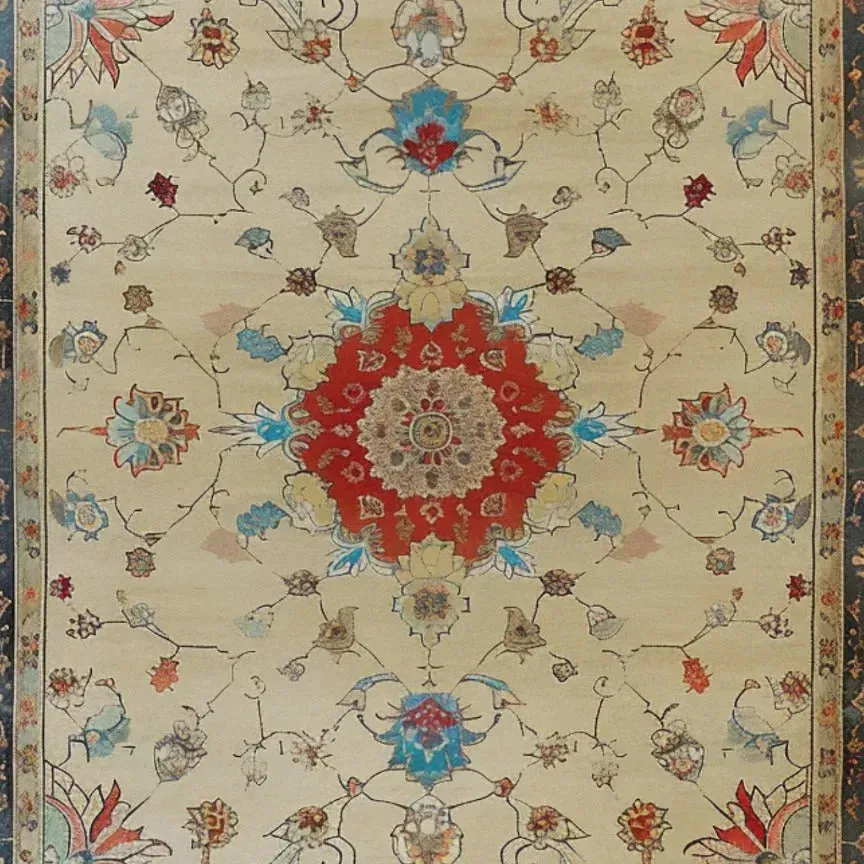 Flowering Oasis Hand Knotted Area Rug
