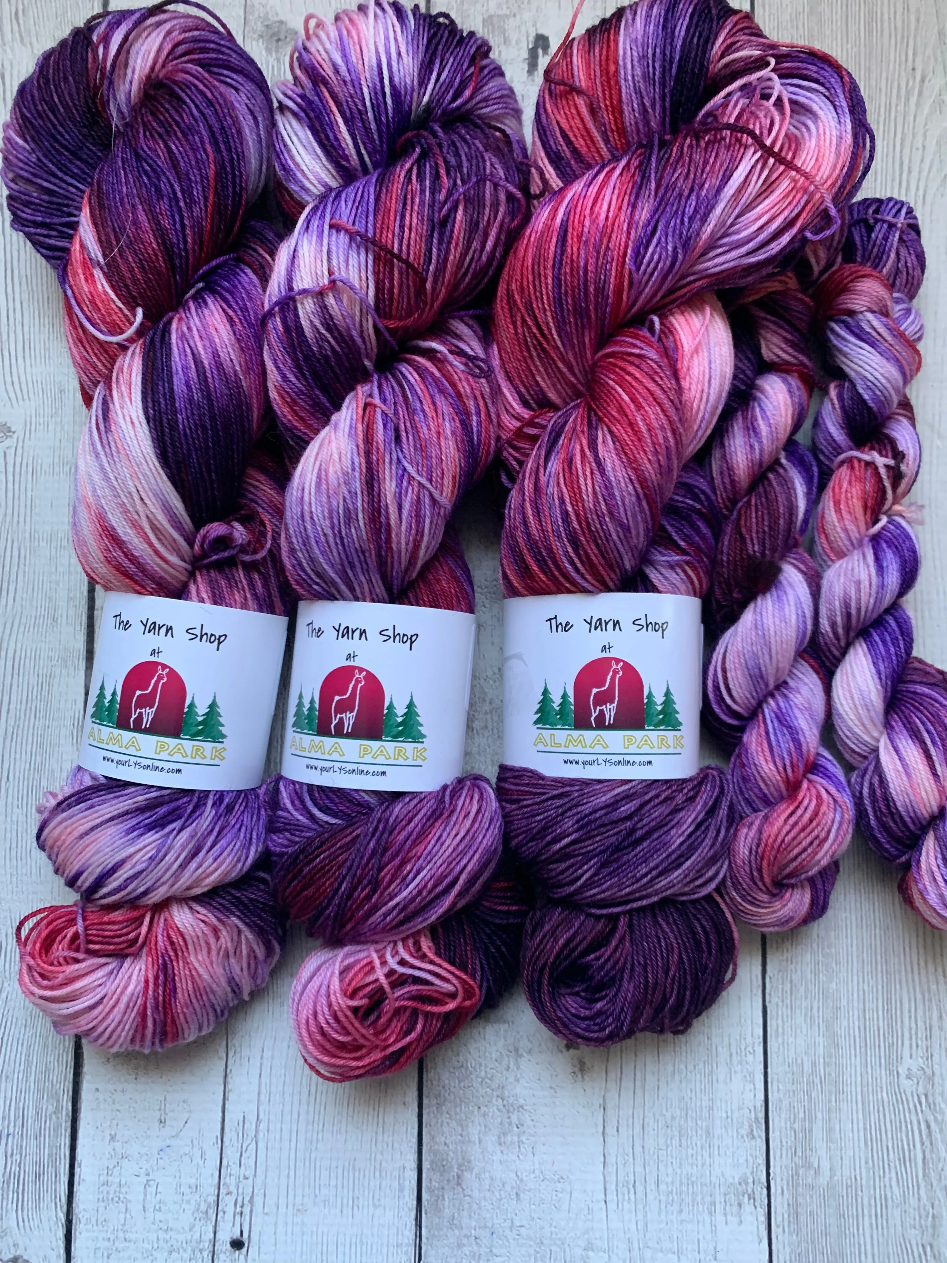 FLUORITE -  Handpainted  Multiple Yarn Weights  -  RTS