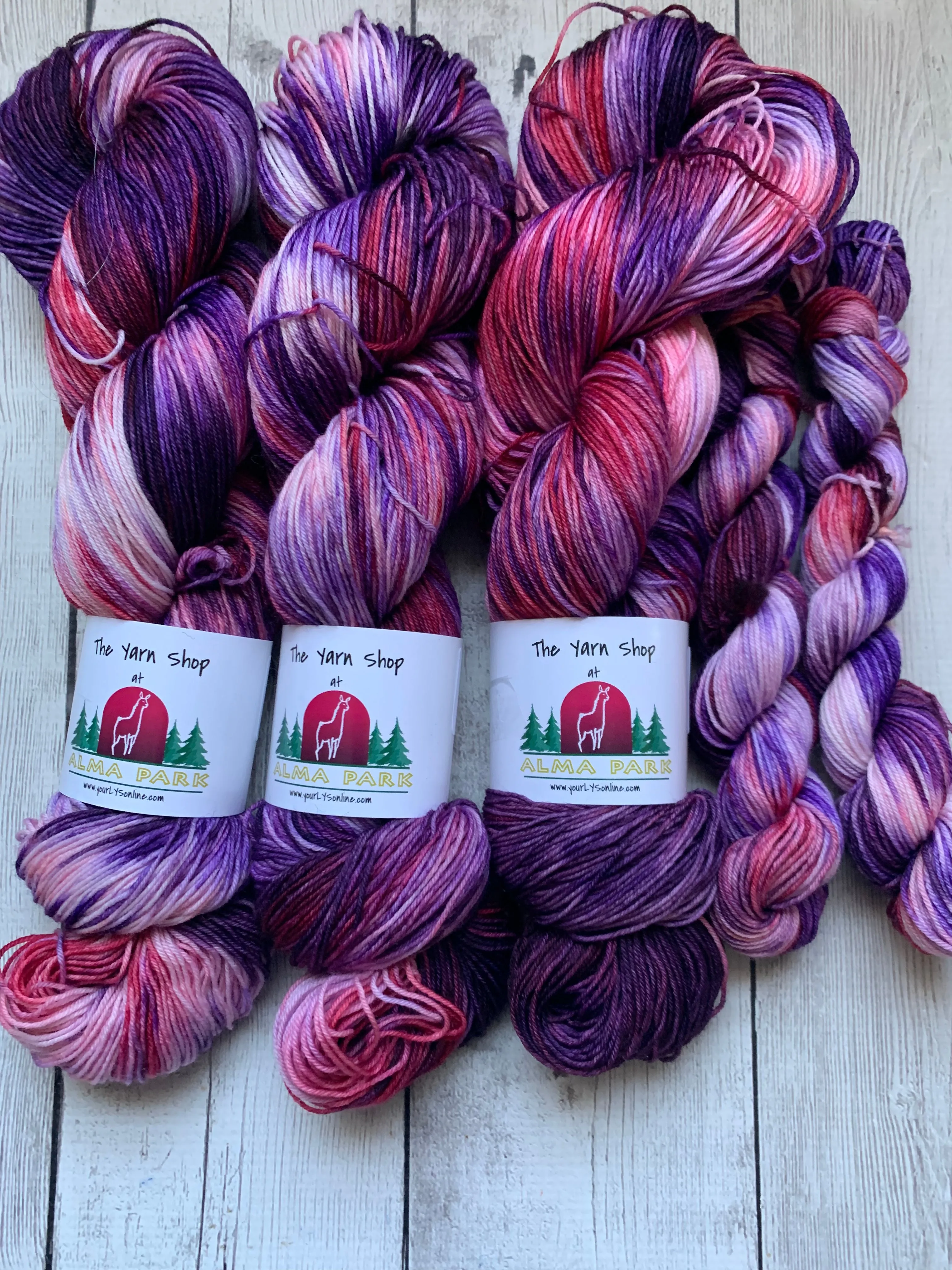 FLUORITE -  Handpainted  Multiple Yarn Weights  -  RTS