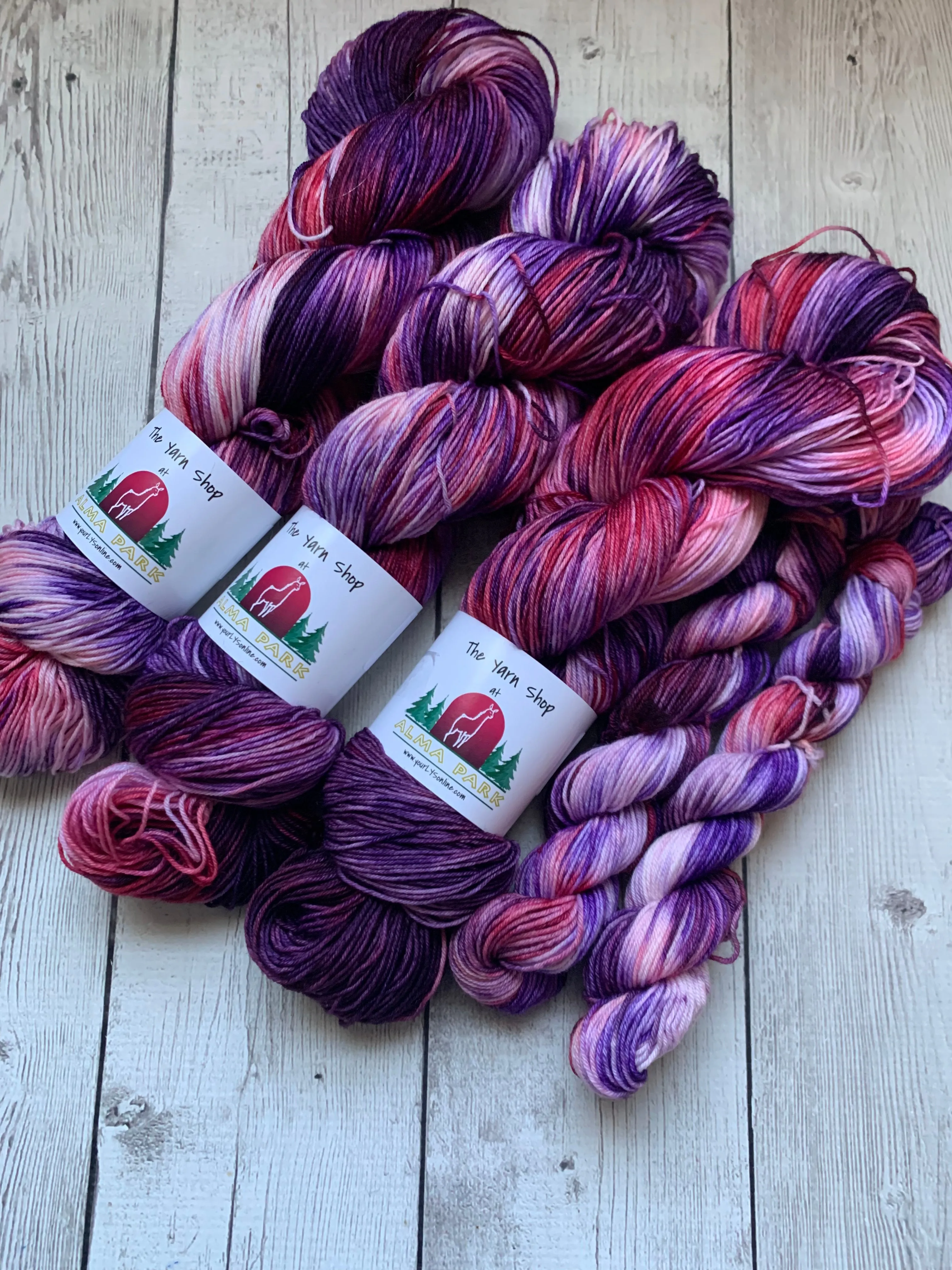 FLUORITE -  Handpainted  Multiple Yarn Weights  -  RTS