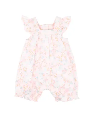 FOX & FINCH CANDY BLOSSOM PRINT FRILL ROMPER