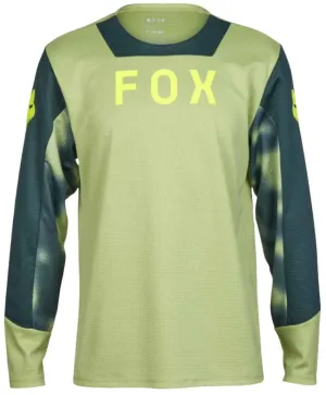 Fox YOUTH DEFEND LS JERSEY TAUNT - Pale Green