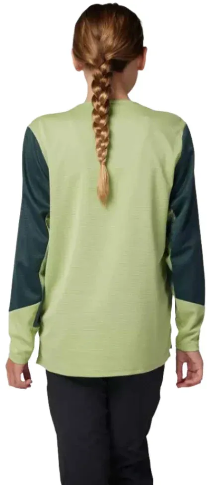 Fox YOUTH DEFEND LS JERSEY TAUNT - Pale Green