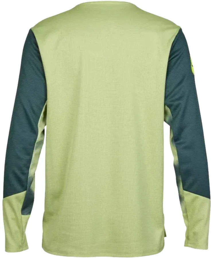 Fox YOUTH DEFEND LS JERSEY TAUNT - Pale Green