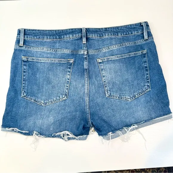 Frame Denim Le Grand Garcon Distressed Short, Shear Wash