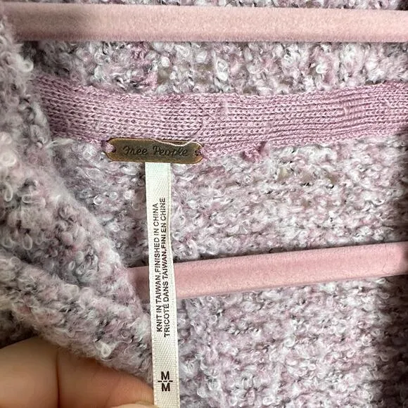 FREE PEOPLE BFF Cardigan Sweater Passion Flower Purple Lilac