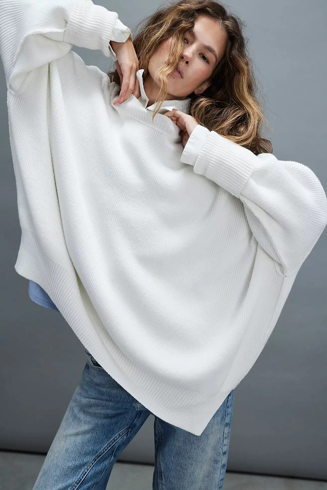 free people: easy street tunic-painted white