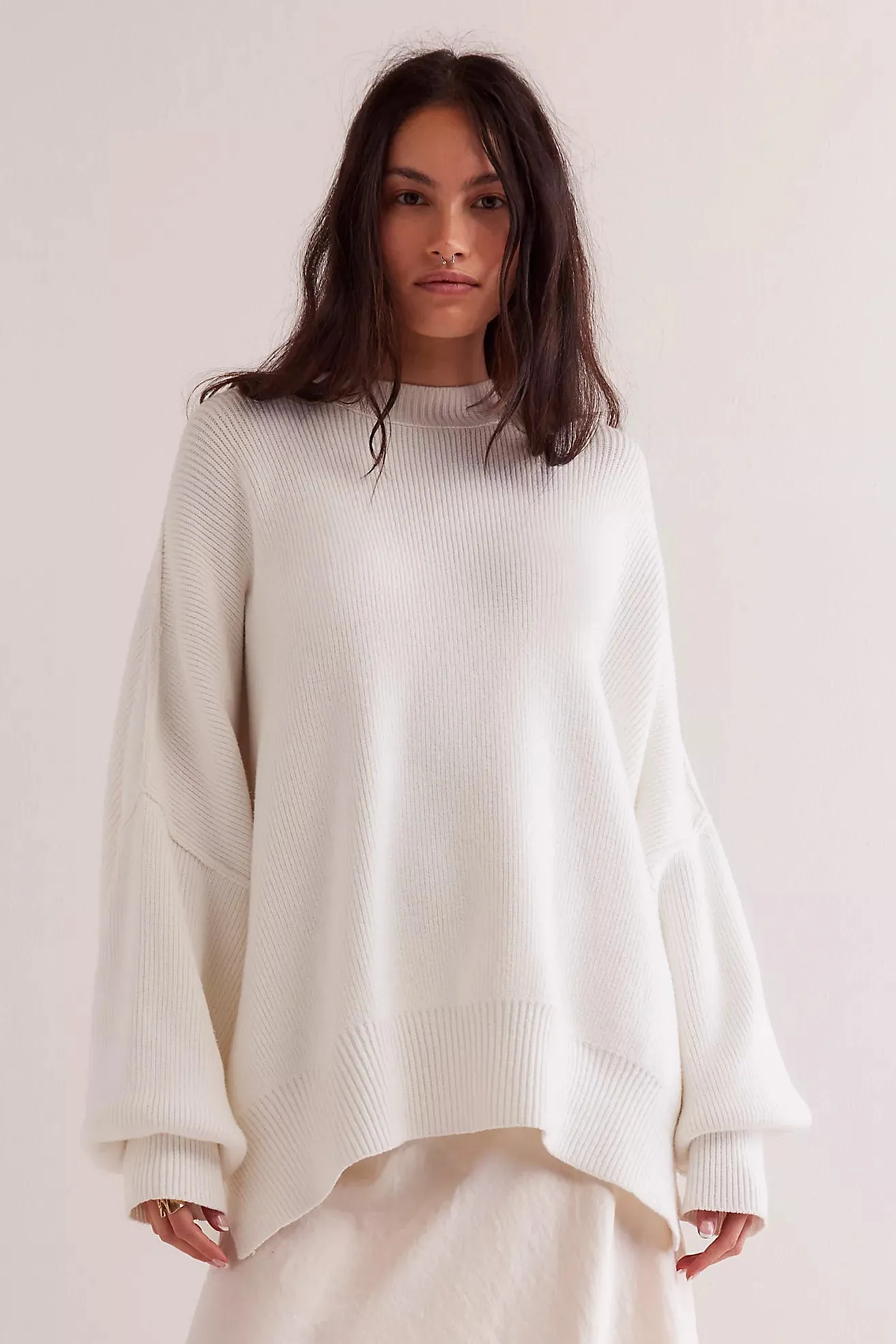 free people: easy street tunic-painted white