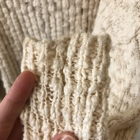 Free People Fun Times Snap Oversized Cardigan in Cream - Size Small