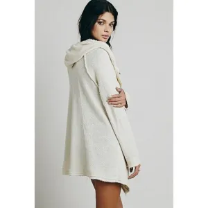 Free People / Grey The Big Chill Oversized Sweater Cardigan