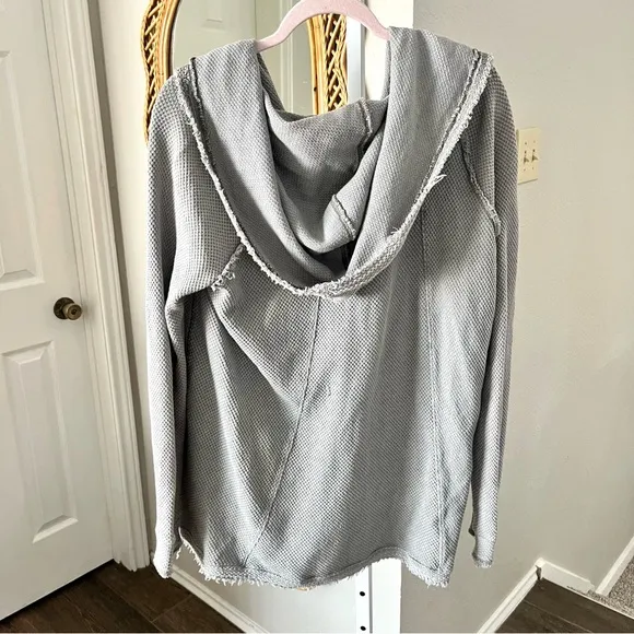 Free People / Grey The Big Chill Oversized Sweater Cardigan