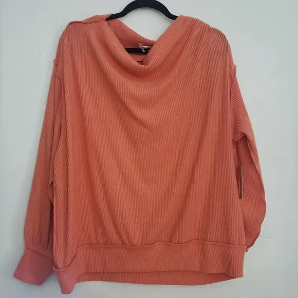 Free People Main Squeeze Hacci Balloon Sleeve Top