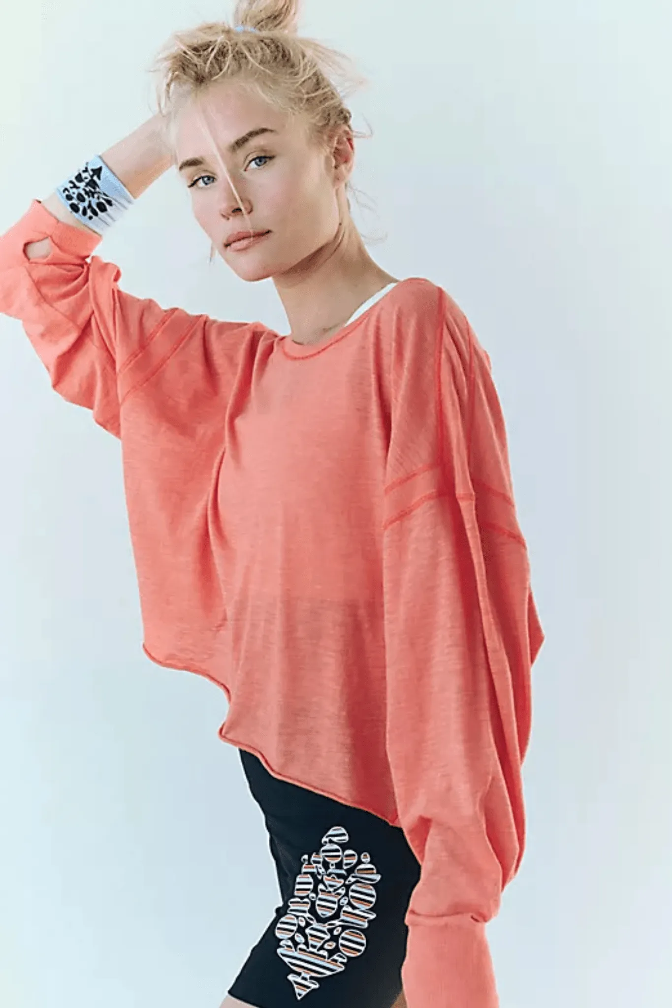 Free People: My Time Layer Tee in Flame