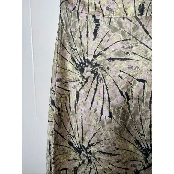 Free People Normani Bias Printed Skirt in Magic Smoke Combo Size 2 Gently Used