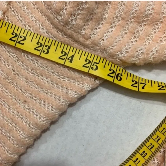Free People Peaches &amp; Cream Striped Sweater
