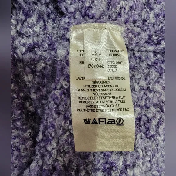 Free People Purple BFF Cowl Neck Sweater Women's Size Large NWOT