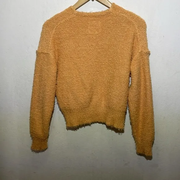 Free People Theo V Neck Sweater Goldy Size XS NWT