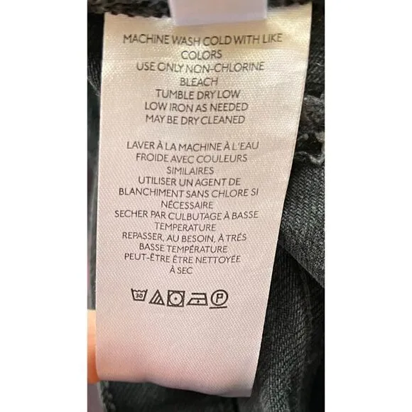 Free People × We The Free Bren Boyfriend Destroyed Jean in Black Magic, Size 24