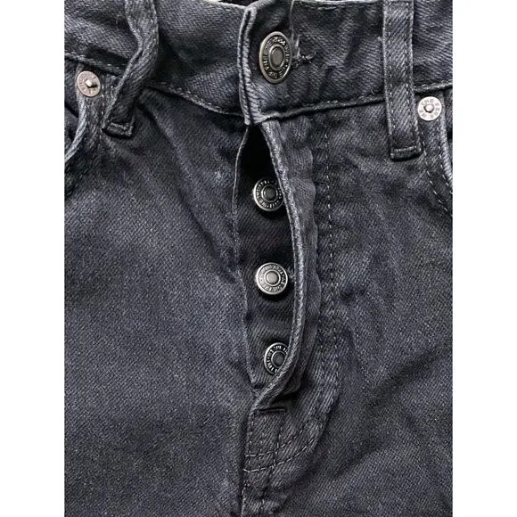 Free People × We The Free Bren Boyfriend Destroyed Jean in Black Magic, Size 24