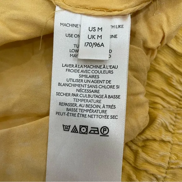 Free People-We The Free-Sure Thing Bomber Jacket Golden Finch-Corduroy Medium