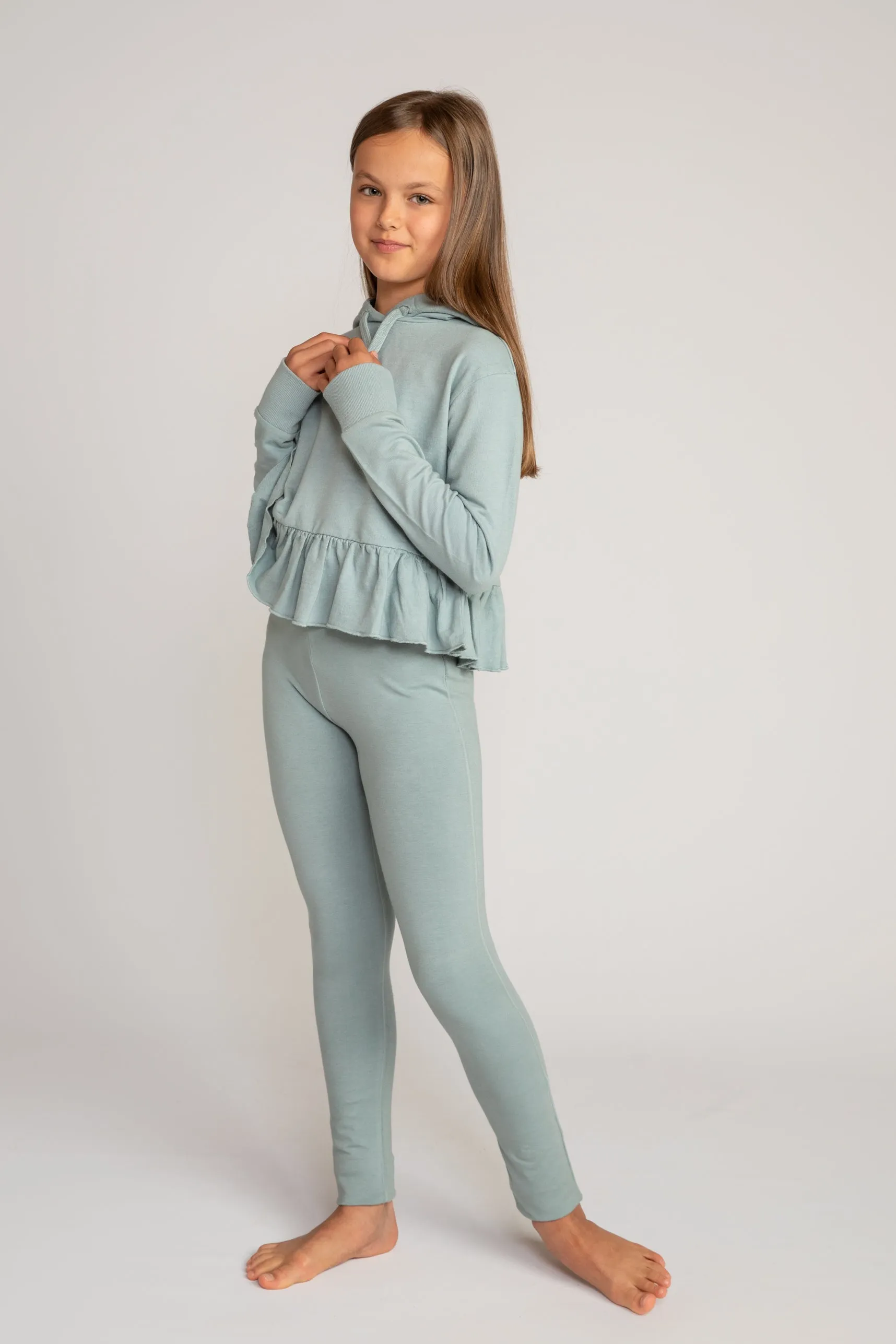 Frill Crop Hoodie