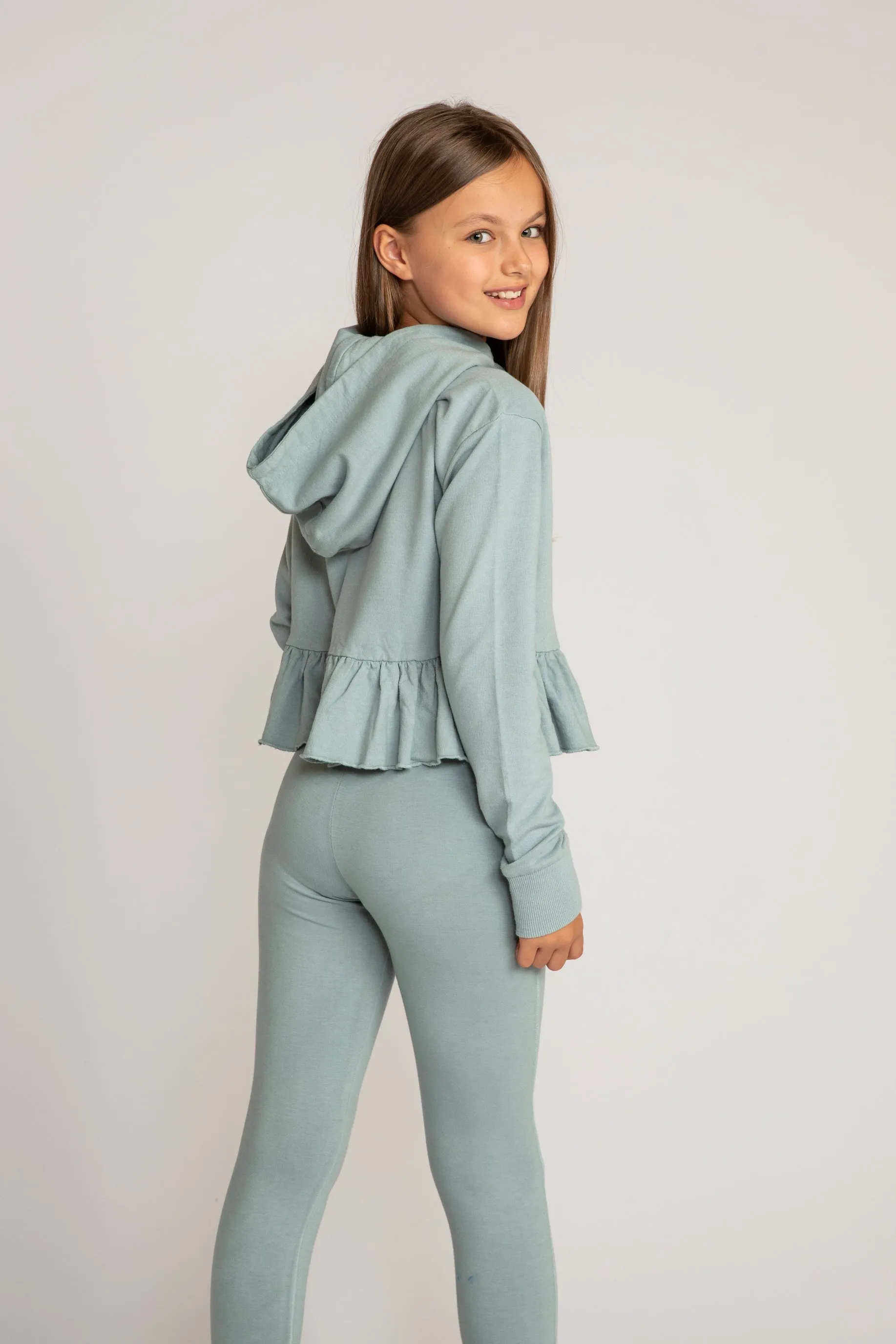Frill Crop Hoodie