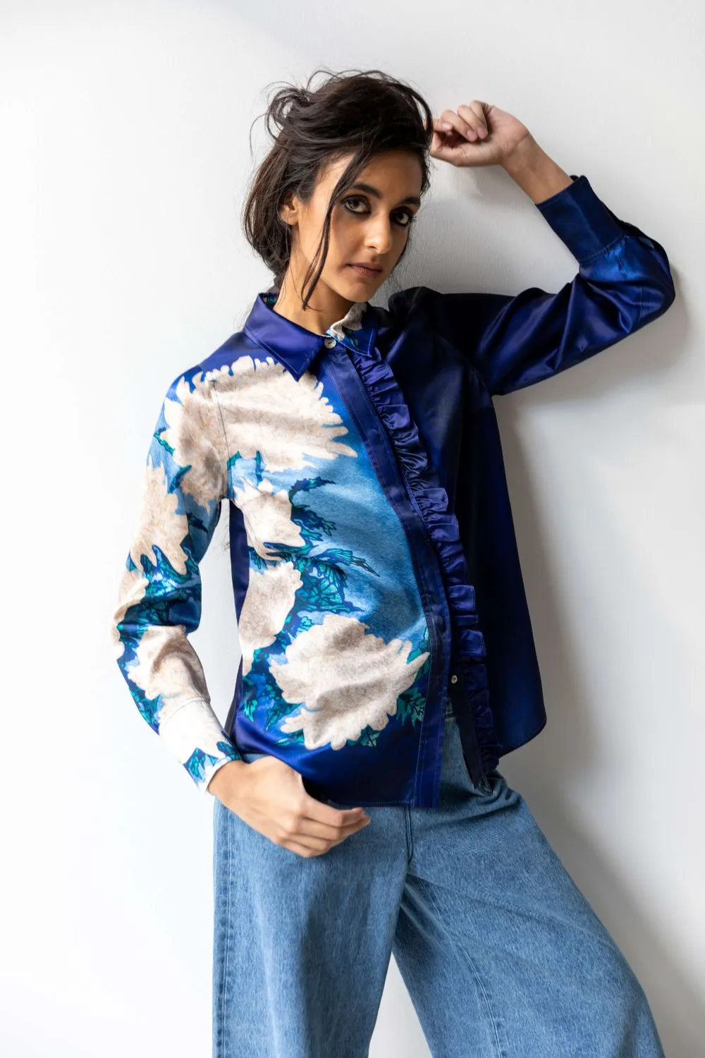 Frilled Button Down