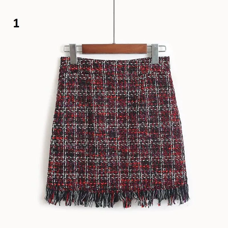 Frilled Hem Mini Skirt
